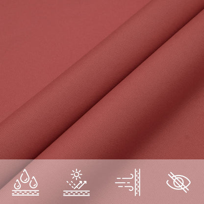 Sonnensegel Oxford-Gewebe Rechteckig 4X5 M -Rot Terrakotta