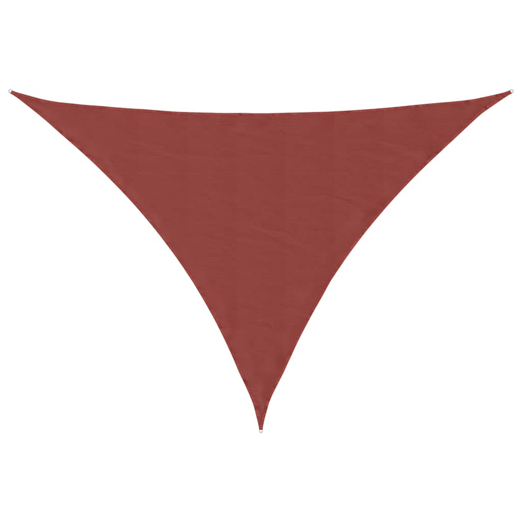 Sonnensegel Oxford-Gewebe Dreieckig 3X4X4 M -Rot Terrakotta