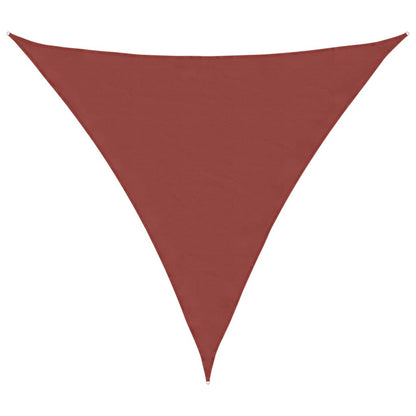 Sonnensegel Oxford-Gewebe Dreieckig 4X4X4 M -Rot Terrakotta