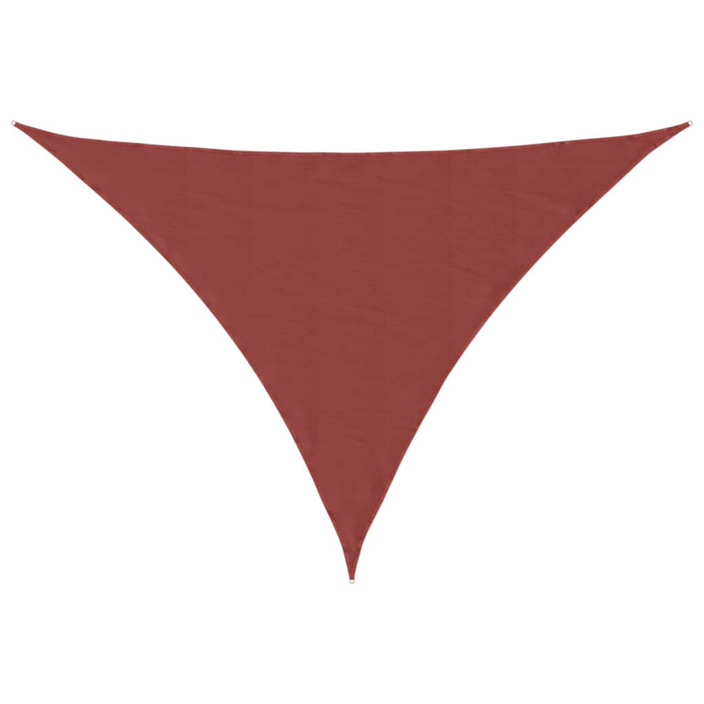 Sonnensegel Oxford-Gewebe Dreieckig 4X5X5 M -Rot Terrakotta