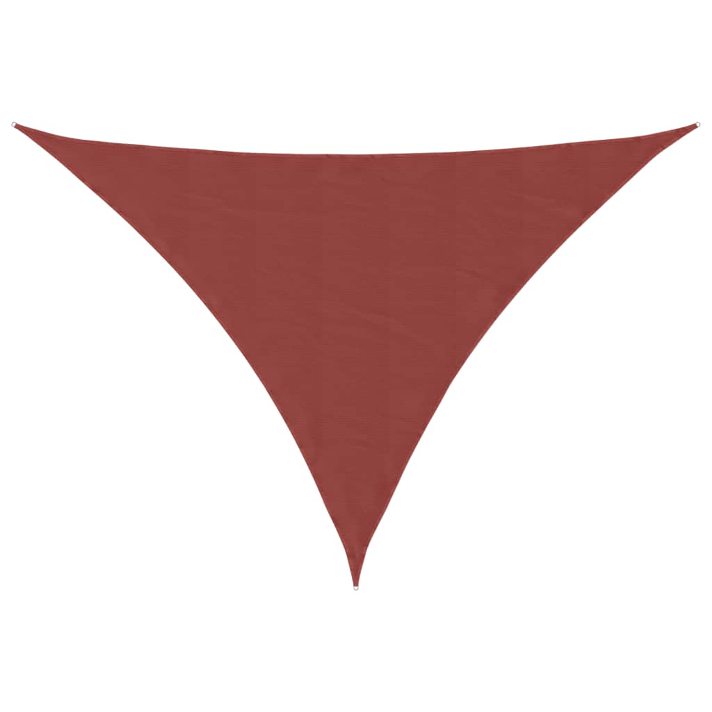 Sonnensegel Oxford-Gewebe Dreieckig 5X7X7 M -Rot Terrakotta