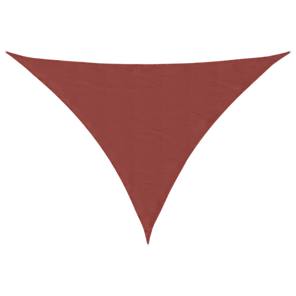 Sonnensegel Oxford-Gewebe Dreieckig 5X5X6 M -Rot Terrakotta