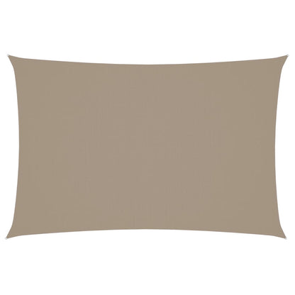 Sonnensegel Oxford-Gewebe Rechteckig 2X4 M Taupe
