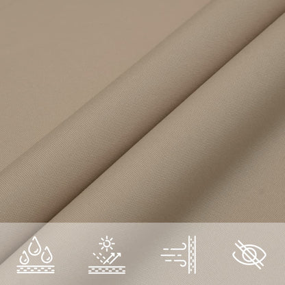 Sonnensegel Oxford-Gewebe Rechteckig 2X4 M Taupe