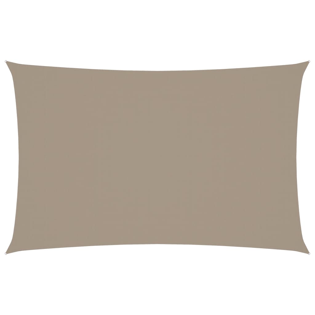 Sonnensegel Oxford-Gewebe Rechteckig 2X4,5 M Taupe