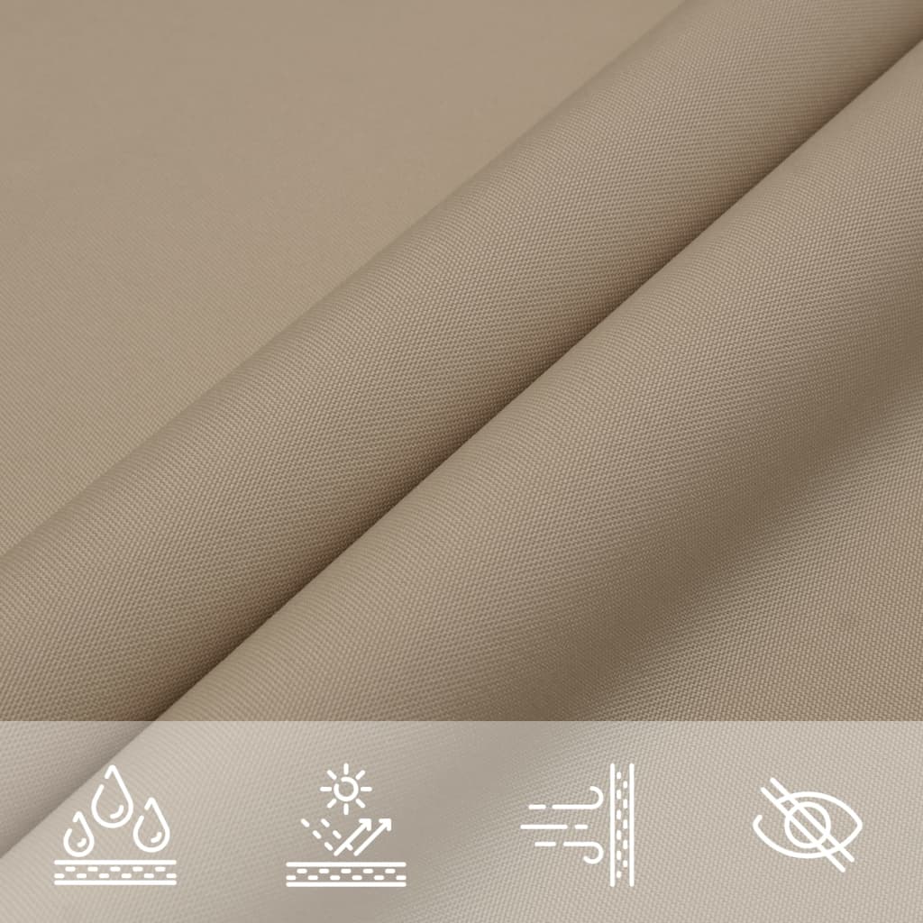 Sonnensegel Oxford-Gewebe Rechteckig 3X4,5 M Taupe