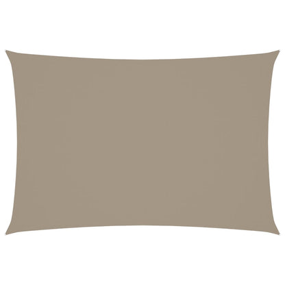 Sonnensegel Oxford-Gewebe Rechteckig 3X5 M Taupe