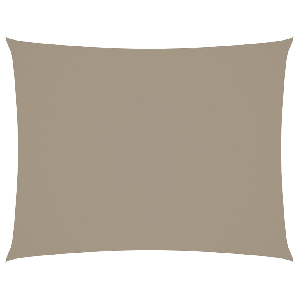 Sonnensegel Oxford-Gewebe Rechteckig 3X6 M Taupe