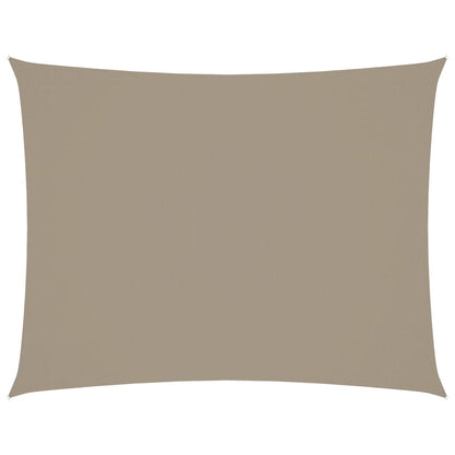 Sonnensegel Oxford-Gewebe Rechteckig 3X6 M Taupe