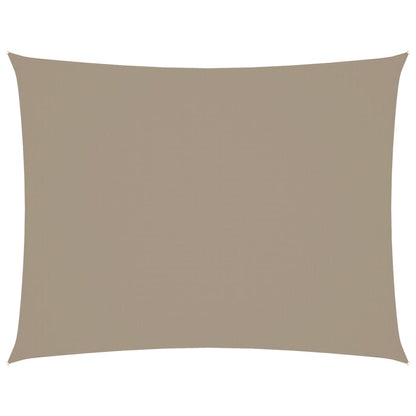 Sonnensegel Oxford-Gewebe Rechteckig 3,5X5 M Taupe