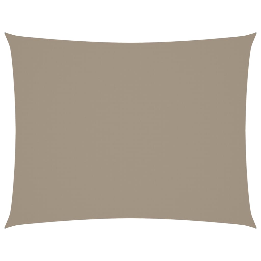 Sonnensegel Oxford-Gewebe Rechteckig 4X5 M Taupe