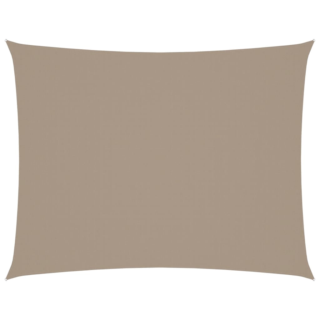Sonnensegel Oxford-Gewebe Rechteckig 4X6 M Taupe