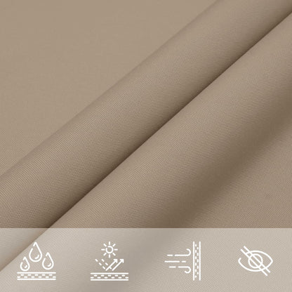 Sonnensegel Oxford-Gewebe Rechteckig 4X6 M Taupe