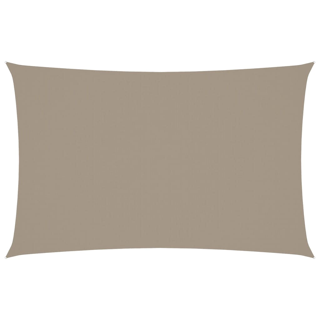 Sonnensegel Oxford-Gewebe Rechteckig 4X7 M Taupe