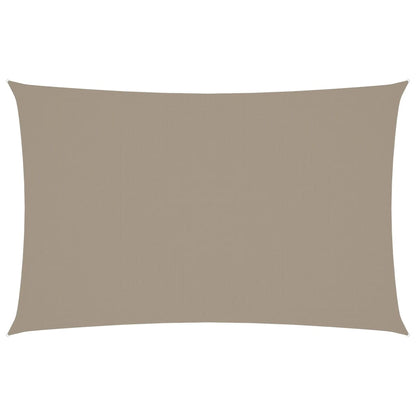 Sonnensegel Oxford-Gewebe Rechteckig 4X7 M Taupe