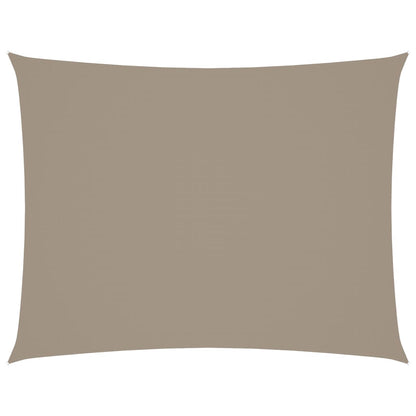 Sonnensegel Oxford-Gewebe Rechteckig 5X6 M Taupe