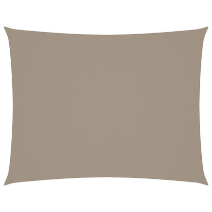Sonnensegel Oxford-Gewebe Rechteckig 5X7 M Taupe