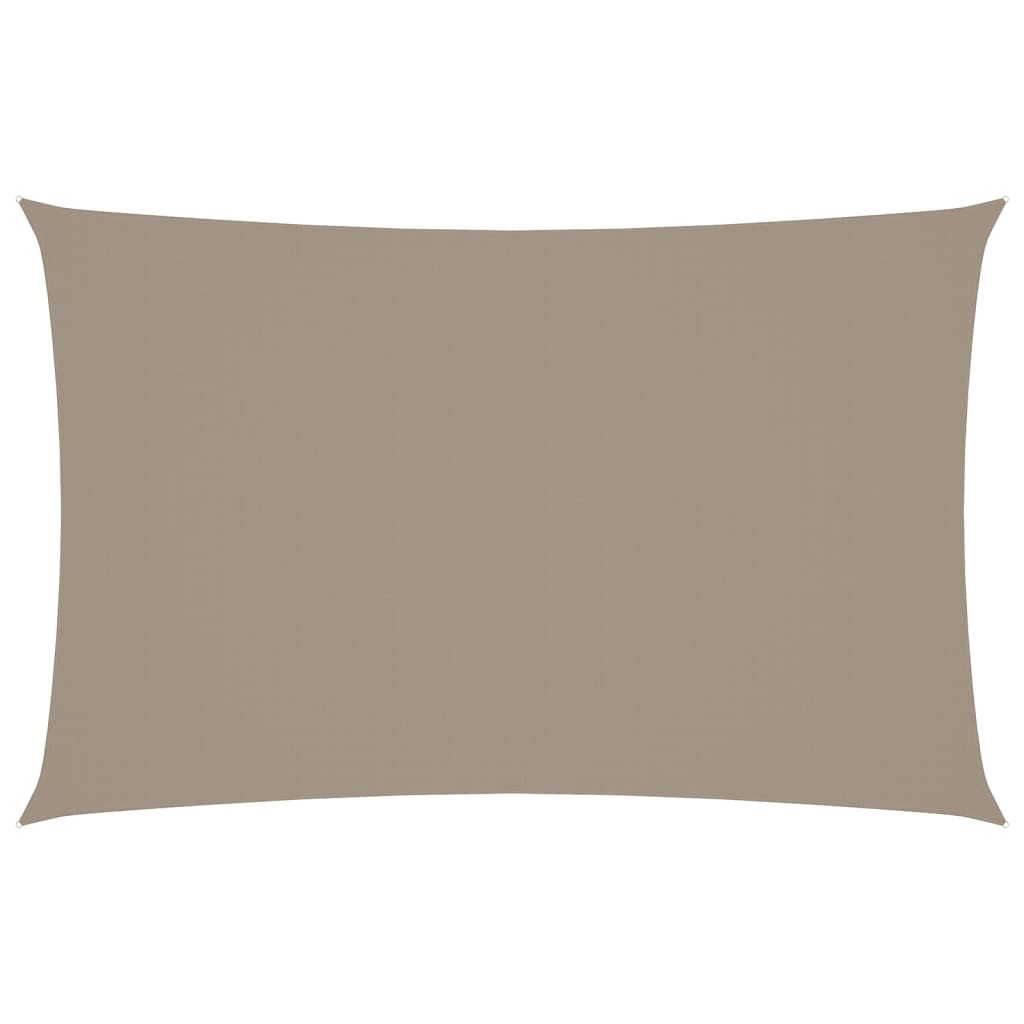 Sonnensegel Oxford-Gewebe Rechteckig 5X8 M Taupe