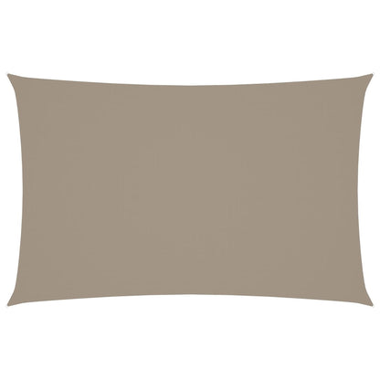 Sonnensegel Oxford-Gewebe Rechteckig 5X8 M Taupe