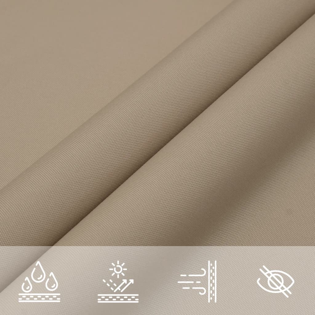 Sonnensegel Oxford-Gewebe Rechteckig 5X8 M Taupe