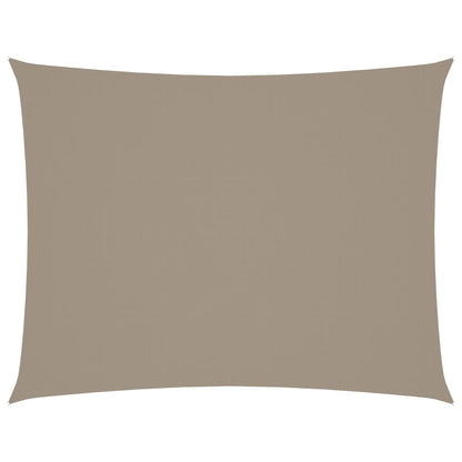 Sonnensegel Oxford-Gewebe Rechteckig 6X7 M Taupe