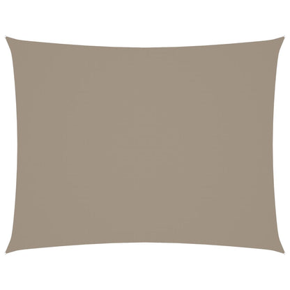 Sonnensegel Oxford-Gewebe Rechteckig 6X8 M Taupe