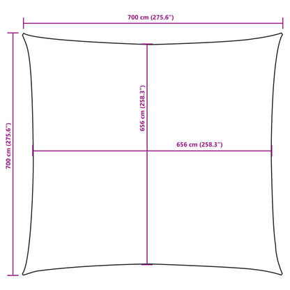 Sonnensegel Oxford-Gewebe Quadratisch 2X2 M Dunkelgrün
