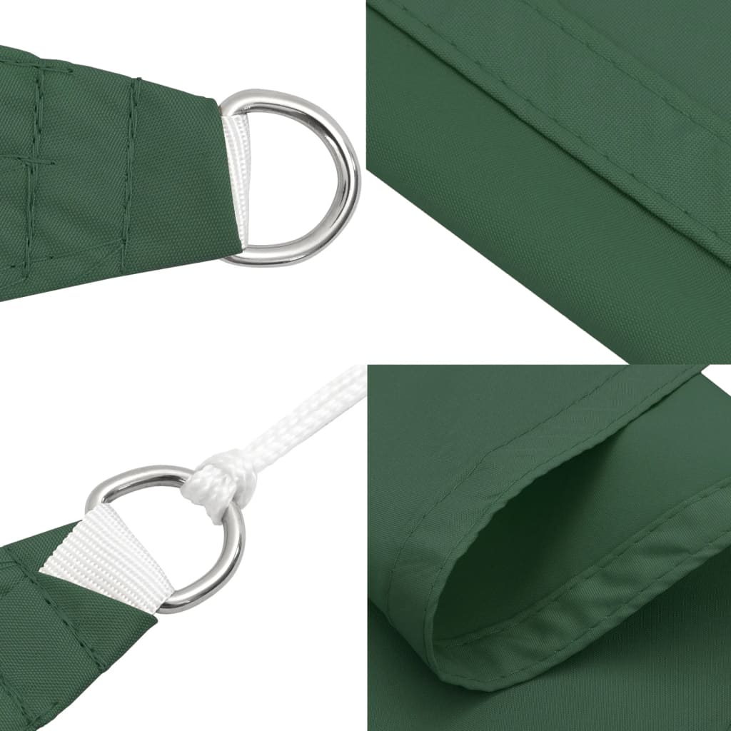 Sonnensegel Oxford-Gewebe Quadratisch 4,5X4,5 M Dunkelgrün