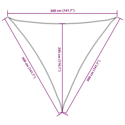 Sonnensegel Oxford-Gewebe Dreieckig 3,6X3,6X3,6 M Blau