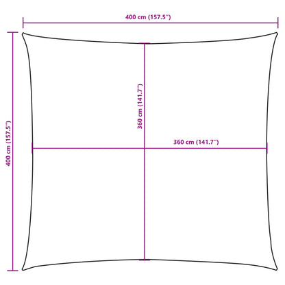 Sonnensegel Oxford-Gewebe Quadratisch 4X4 M Gelb