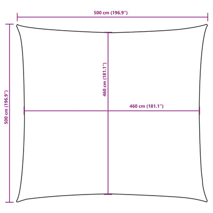 Sonnensegel Oxford-Gewebe Quadratisch 5X5 M Rot
