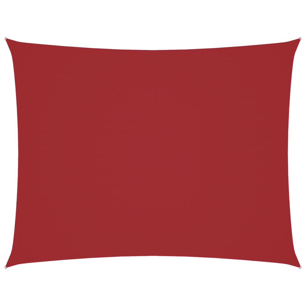 Sonnensegel Oxford-Gewebe Rechteckig 3X4 M Rot