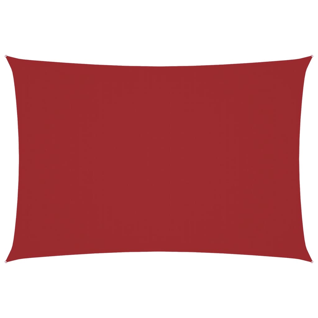 Sonnensegel Oxford-Gewebe Rechteckig 3X6 M Rot