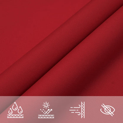 Sonnensegel Oxford-Gewebe Rechteckig 3X6 M Rot
