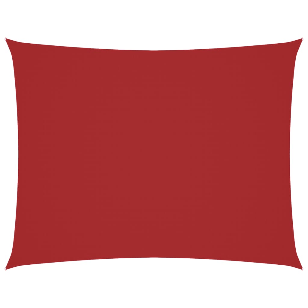 Sonnensegel Oxford-Gewebe Rechteckig 4X6 M Rot