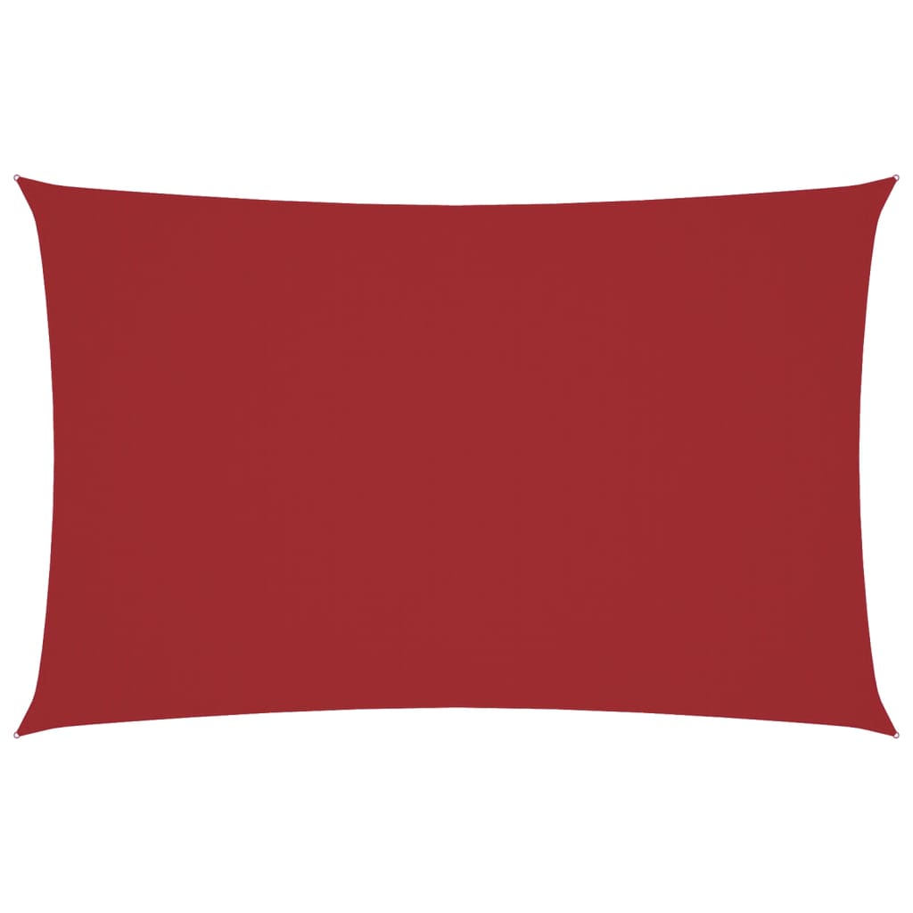 Sonnensegel Oxford-Gewebe Rechteckig 4X7 M Rot