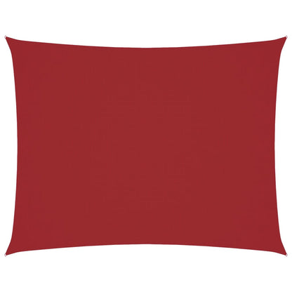 Sonnensegel Oxford-Gewebe Rechteckig 6X7 M Rot