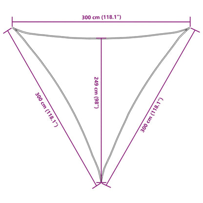 Sonnensegel Oxford-Gewebe Dreieckig 3,6X3,6X3,6 M Rot