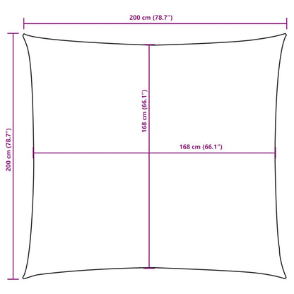 Sonnensegel Oxford-Gewebe Quadratisch 2X2 M Orange