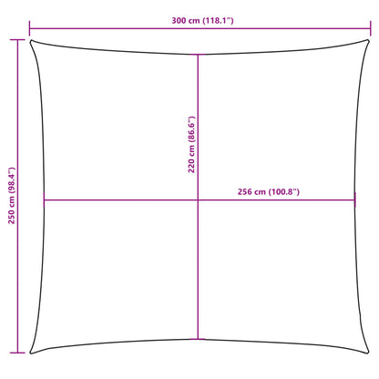 Sonnensegel Oxford-Gewebe Rechteckig 2,5X3 M Orange
