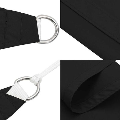 Sonnensegel Oxford-Gewebe Quadratisch 2X2 M Schwarz