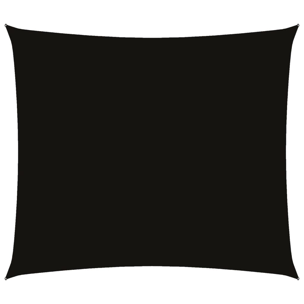 Sonnensegel Oxford-Gewebe Rechteckig 2X2,5 M Schwarz