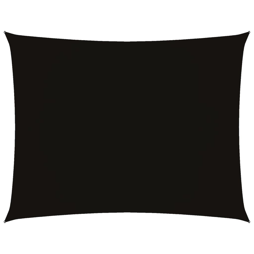 Sonnensegel Oxford-Gewebe Rechteckig 2X3 M Schwarz