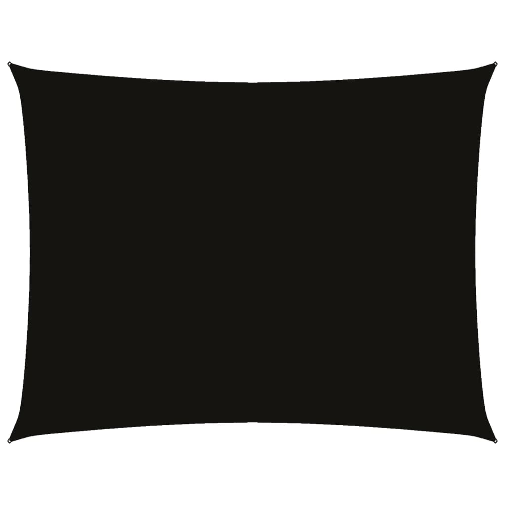 Sonnensegel Oxford-Gewebe Rechteckig 2X3,5 M Schwarz