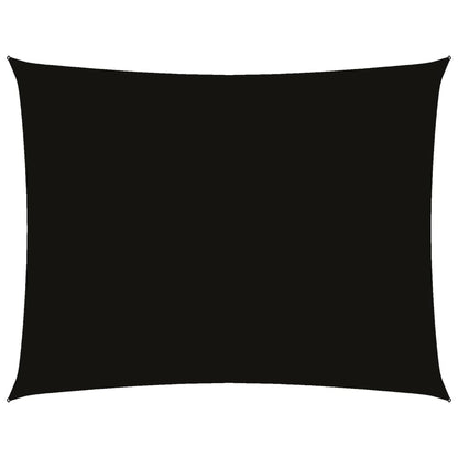 Sonnensegel Oxford-Gewebe Rechteckig 2X3,5 M Schwarz