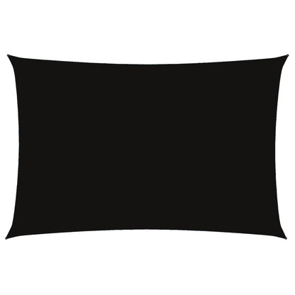 Sonnensegel Oxford-Gewebe Rechteckig 2X4 M Schwarz