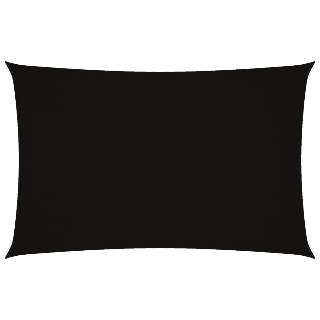 Sonnensegel Oxford-Gewebe Rechteckig 2X4,5 M Schwarz