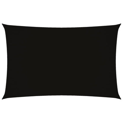Sonnensegel Oxford-Gewebe Rechteckig 2X4,5 M Schwarz
