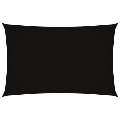 Sonnensegel Oxford-Gewebe Rechteckig 2X5 M Schwarz