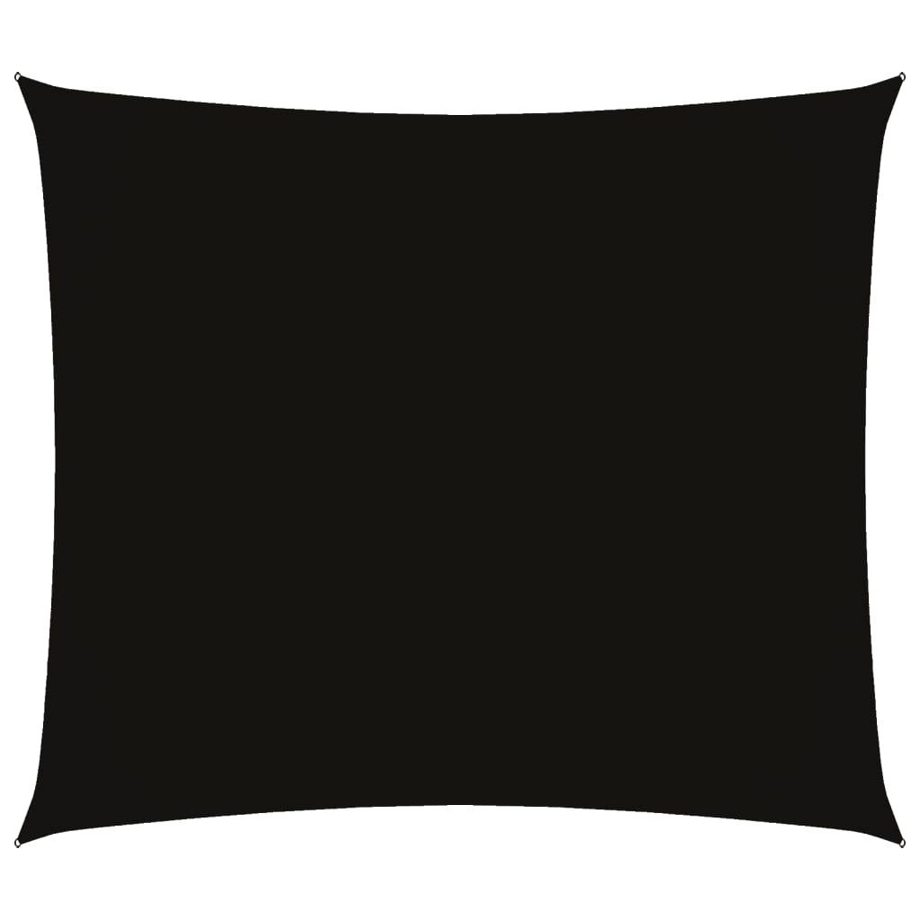 Sonnensegel Oxford-Gewebe Rechteckig 2,5X3 M Schwarz
